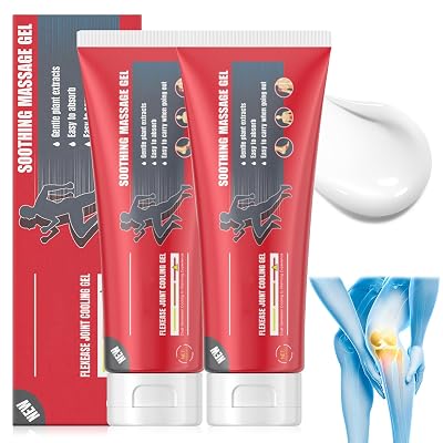 2Pcs Joint Soothing Massage Cream, Joint Relief Massage Gel, Rapid Muscle Cream for Knee, Lumbar, Neck, Hand and Foot