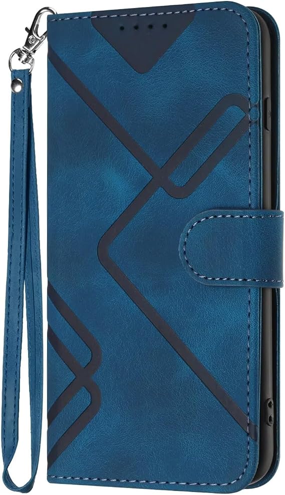 ZXL Blue Case for Redmi Turbo 4 Flip Fold Leather Wallet Case with Credit Card Slot and Kickstand Magnetic Closure Protective Cover for Redmi Turbo 4