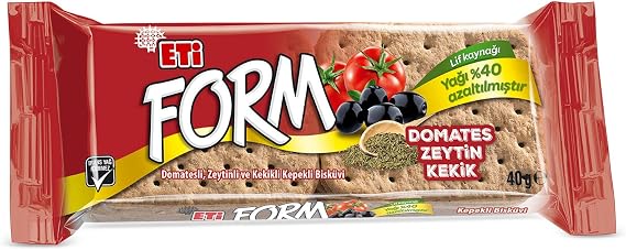 Whole Wheat Biscuit with Meat Form Tomatoes, Olives and Thyme 40 g