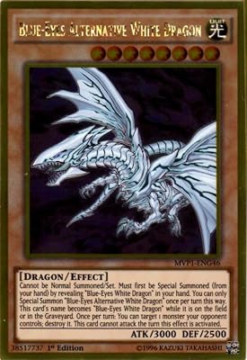 YU-GI-OH! - Blue-Eyes Alternative White Dragon MVP1-ENG46 - The Dark Side of Dimensions Movie Pack Gold Edition - 1st Edition - Gold Rare