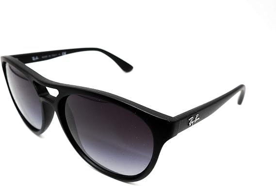 Ray-Ban Men's RB4170 Brad Round Sunglasses, Rubberized Black, 58 mm