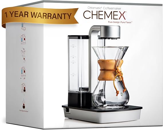 Chemex Ottomatic Automatic Coffee Maker Set, 40 oz, Includes 6 Cup Carafe
