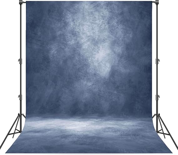 Abstract Photography Backdrop for Photoshoot 8x12ft,Blue,No Stand | Professional,Polyester Fabric,Roller Pocket on Top,Vintage Portrait Photo Props Booth Background,Photoshoot Studio