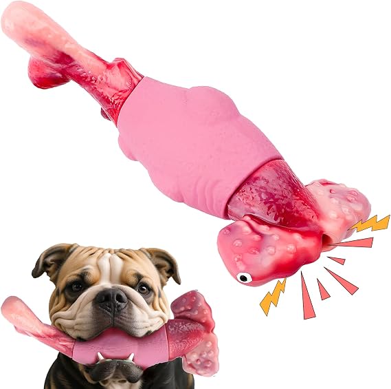 BIKIISEN Dog Toys for Aggressive Chewers, Squeaky Tough Chew Toys