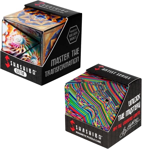 Shashibo DODECA and Octa Magnetic Puzzle Cube, Bundle of 2