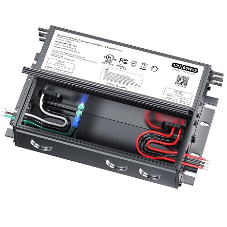 12V Dimmable LED Driver, 120W Triac ELV/MLV LED Transformer Compatible with Lutron&Leviton Switches, Dimmable Led Power Supply 120W 12V for Light Smooth Flicker Free Dimming