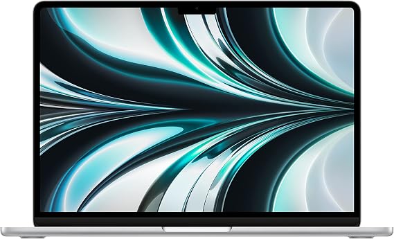 Apple 2022 MacBook Air Laptop with M2 chip: Built for Apple Intelligence, 13.6-inch Liquid Retina Display, 8GB RAM, 512GB SSD Storage, Backlit Keyboard, 1080p FaceTime HD Camera; Silver