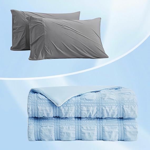 Cozy Bliss Cooling Comforter King and Pillow Cases King
