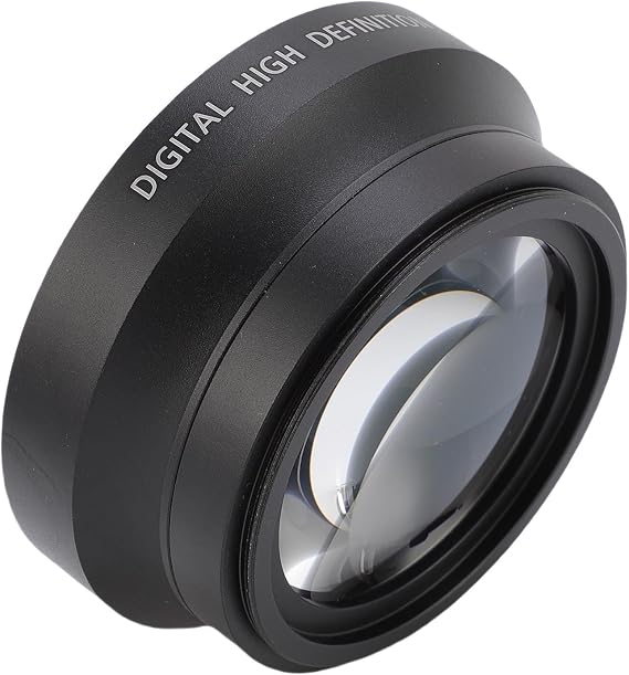 EBTOOLS 67mm Wide Angle Lens, Macro Additional Lens, Professional HD 2 in 1 (Macro Portion), Extra Attachment, Attachable by screwing, for Camera Photography, with Store Bag