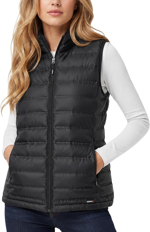 Gerry Puffer Vest Women - Packable Lightweight Quilted Winter Vest