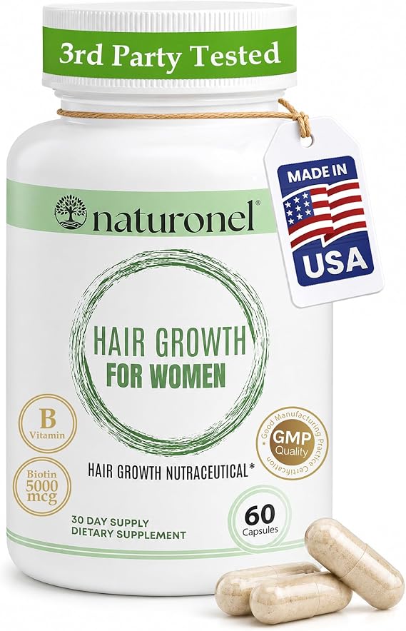 Women's Balance Hair Growth Supplements, Ages 45 and Up - Supports Healthy Hair, Skin & Nails - Customer Proven for Visibly Thicker Hair and Scalp Coverage, Natural Thicker Hair Growth Supplement (1)