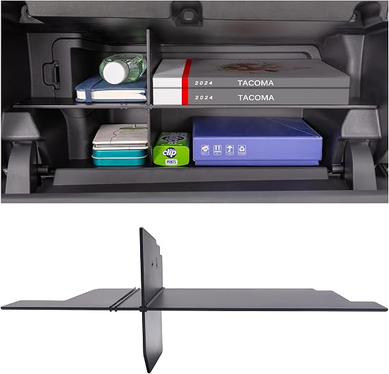 Glove Box Divider Organizer Compatible with 2024 2025 2026 Toyota Tacoma