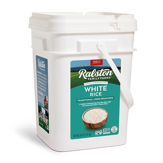 Ralston Family Farms Traditional White Rice, Regenerative Farm, 25lb