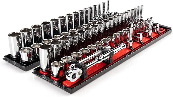 TEKTON 3/8 Inch Drive 6-Point Socket Ratchet Set, 74-Piece | SKT13301
