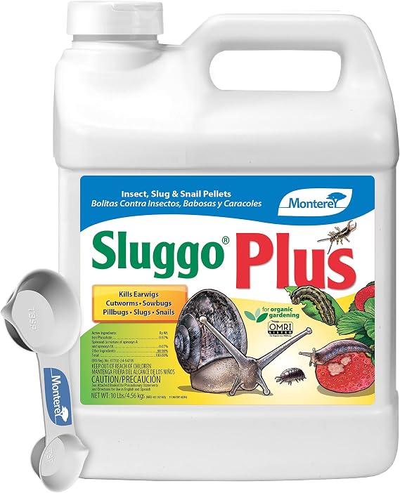 Monterey Sluggo Plus Snail & Slug Killer, 10 lb with Spoon
