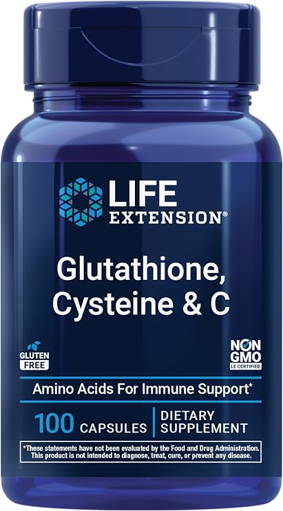 Life Extension Glutathione, Cysteine & C, 100 Capsules