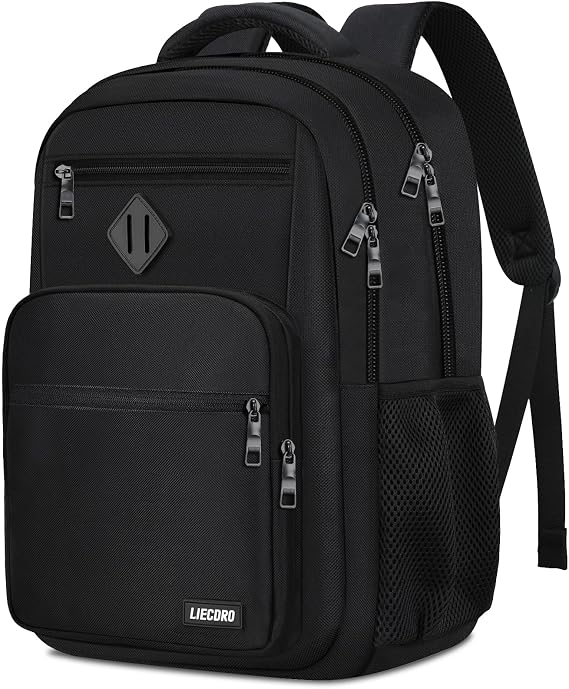 Black Backpack for Men, School Backpack for Boy Teens