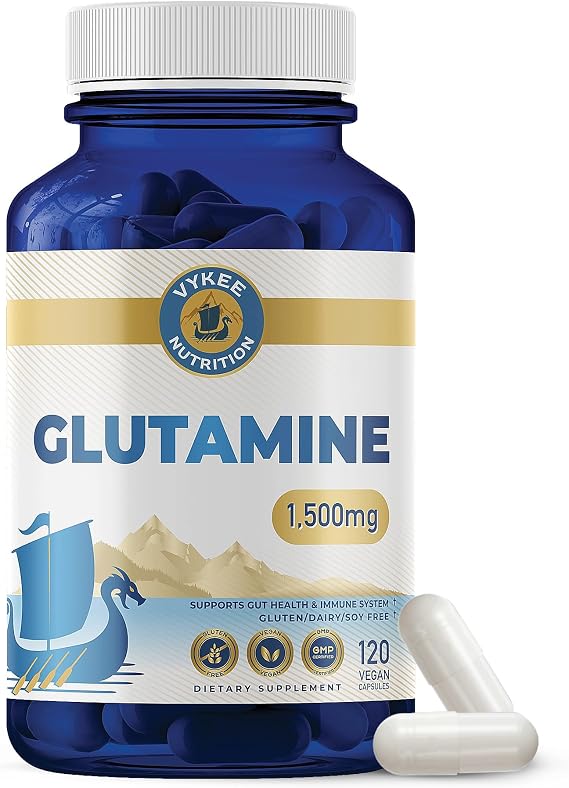 Vykee Nutrition L-Glutamine Capsules, 1500 mg