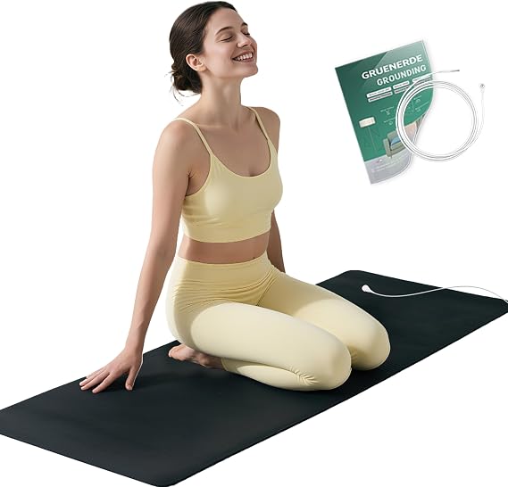 Grounding Mat for Bed, Sleep, Energy, Pain Relief Grounding Pad Mouse Pad Grounding at Home 15 Foot Cord Included (14x39.6in)