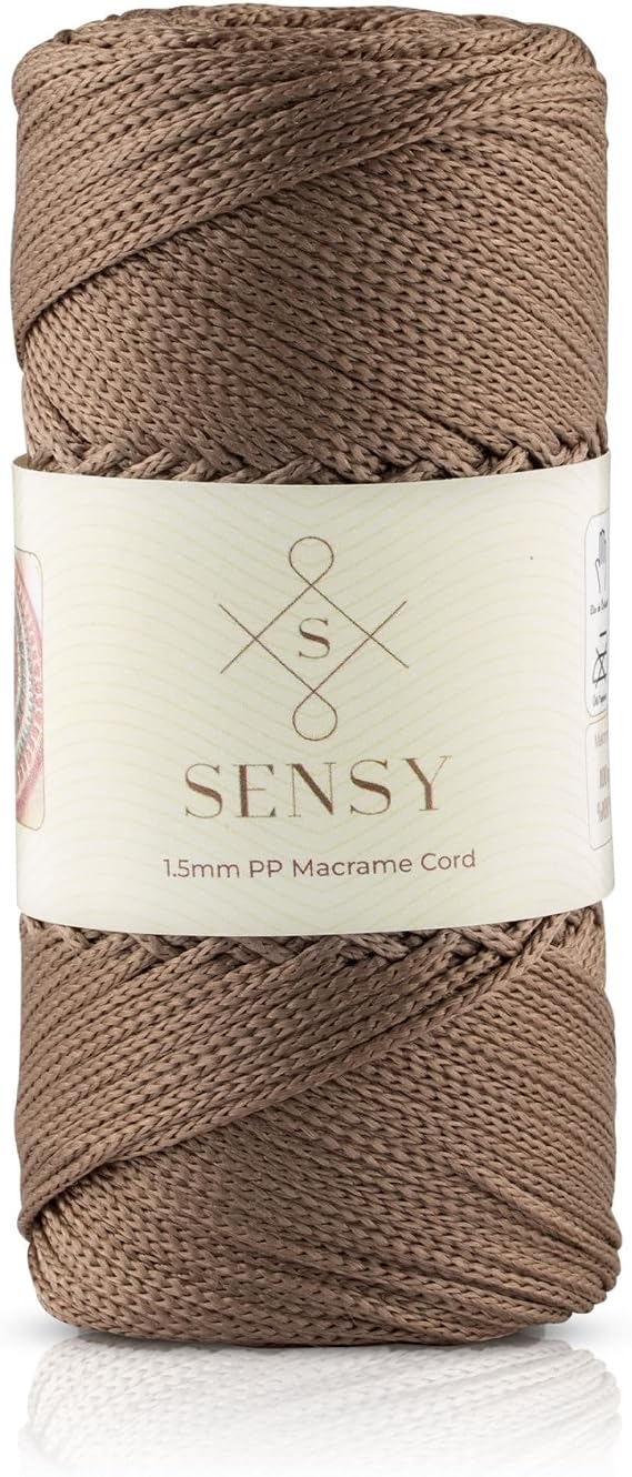 1.5 Mm - 100 gr Polyester Makrome Ipi 150 M Polyester Makrome Ip Supla Ip Ve Çanta Ipliği (Vizon)