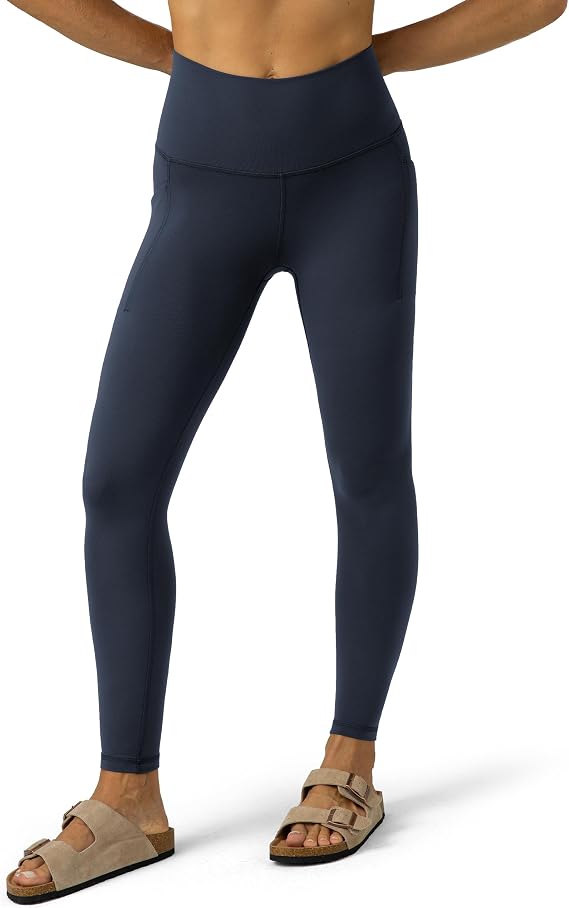 Colorfulkoala Dreamlux Yoga Leggings 25" / 28" Inseam with Pockets | High Waisted, Tummy Control, Buttery Soft, Workout Pants for Women, Gym, Pilates, Casual