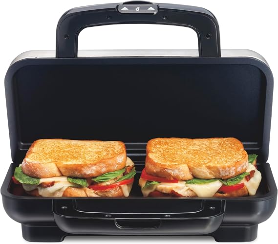 Proctor Silex Deluxe Hot Sandwich Maker With PFAS-Free Non-Stick Plates