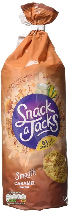 Snack A Jacks Caramel Rice Cakes, 159 g