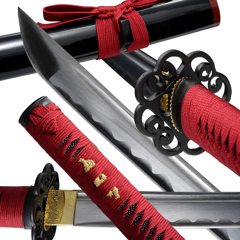 Handmade Samurai Sword 1060 High Carbon Steel Real Steel Swords Samurai Swords Full Tang