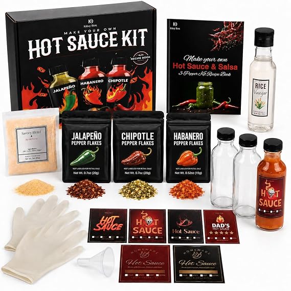 Hot Sauce Making Kit Make Your Own Fresh Hot Sauce At Home, Gift Set