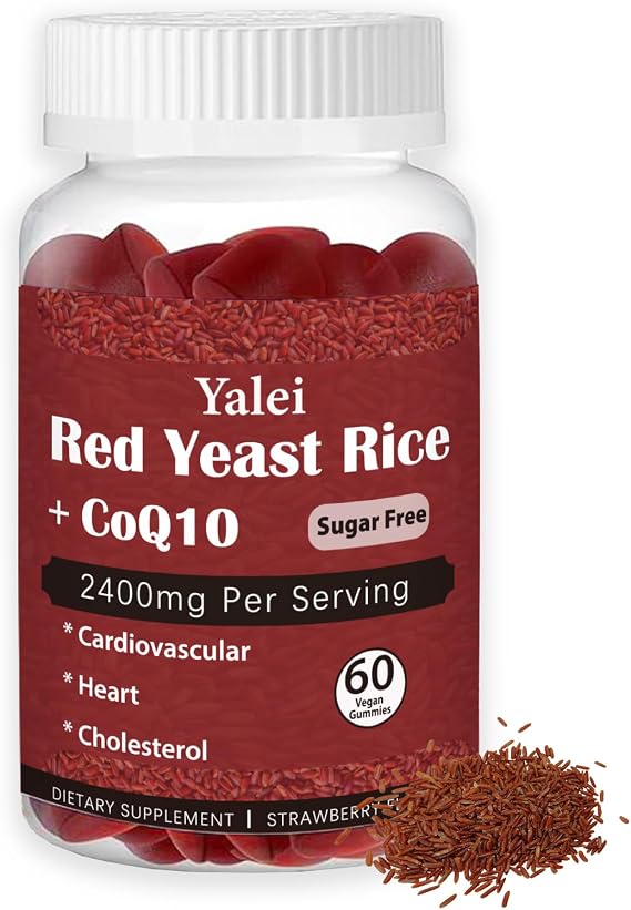 Premium Red Yeast Rice with CoQ10 Gummies for Heart & Cholesterol Support