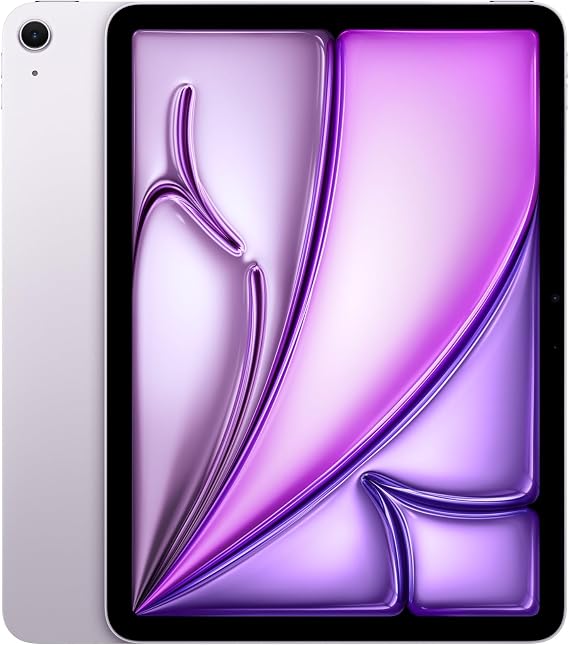 Apple iPad Air 11-inch (M4): Liquid Retina Display, 128GB, 12MP Front/Back Camera, Wi-Fi 7 with Apple N1, Touch ID, All-Day Battery Life Purple