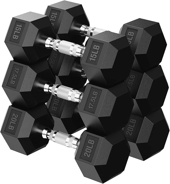 HANDBODE Hex Dumbbell Set, 45-640 lb