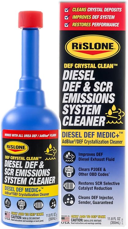 Rislone 4784 Crystal Clean Diesel DEF & SCR Emission System Cleaner, 1-Pack