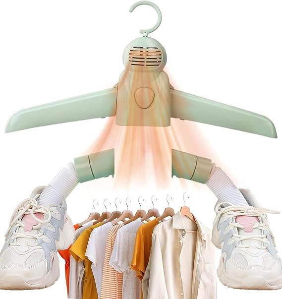 Portable Clothes Dryer Electric Rack Quick-Dry Mini Compact Travel | electric portable drying rack, three air outlets quick-dry, mini compact design, no cover required, home travel
