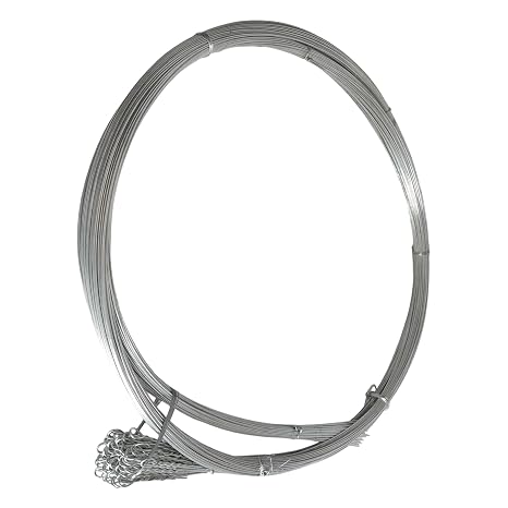 60Roll Bailing Wire (2mm), 14ft Galvanized Steel Wire Bulk | Bendable Rebar Wires, baling Wires, for Packaging Tie Cardboard, Paper, Textiles, Plastics