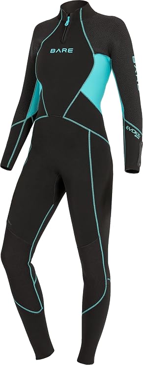 BARE 5MM Evoke Women's Wetsuit | Warmest Women's Wetsuit Within BARE Lineup | Full Stretch Neoprene Combined with a Unique Graphene Omnired Fabric | Comfortable | Great for Scuba Diving