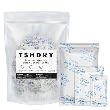 2 Gram [500 Packets] Silica Gel Packets Silica Gel Desiccants, Silica Gel Packs - Rechargeable (Food Safe) Silica Gel Packets, Silica Packets