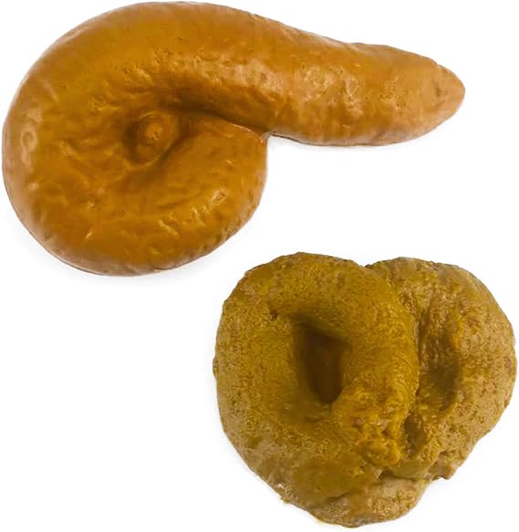 Fake Poop Prank Funny Poop Toys Gag Gift Realistic Mischief Novelty Toys for Joke Trick Halloween April Fool 's Day Party, Pack of 2