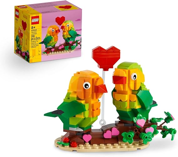 LEGO Valentine Lovebirds Building Toy Set - Fun and Engaging Build for Kids, Girls & Boys, Ages 8+ Decoration and Gift - 40522