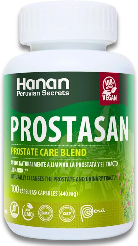 Prostate Supplements for Men 100 Capsules - Prostasan Blended with Annatto, Humanpinta, Cat's Claw, Horsetail and Soldier's Herb - Prostate Health from Peru