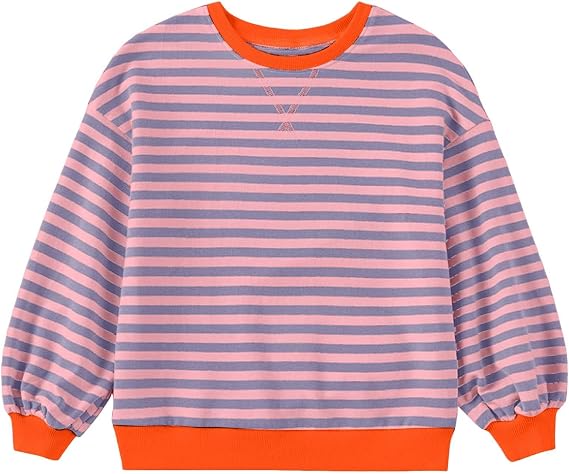 Toddler Boys Girls Solid Pullovers Sweatshirt Long Sleeve T-Shirt Kids Cotton Crewneck Thin Top Blouse Fall Clothes