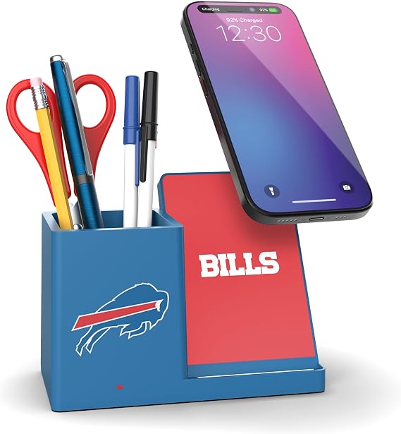 SOAR NFL Unisex Wireless Charging Stand and Desktop Organizer