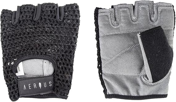 AERIUS Retro Mesh Short Finger Cycling Gloves - SO-392 (Black - L)