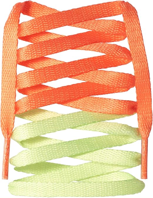 LitLaces - Flat Shoe Laces Two Tone Colors Polyester Replacement Pair for AJ1 Union
