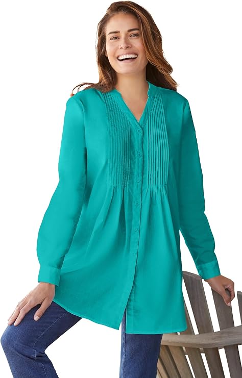 Woman Within Perfect Pintuck Tunic