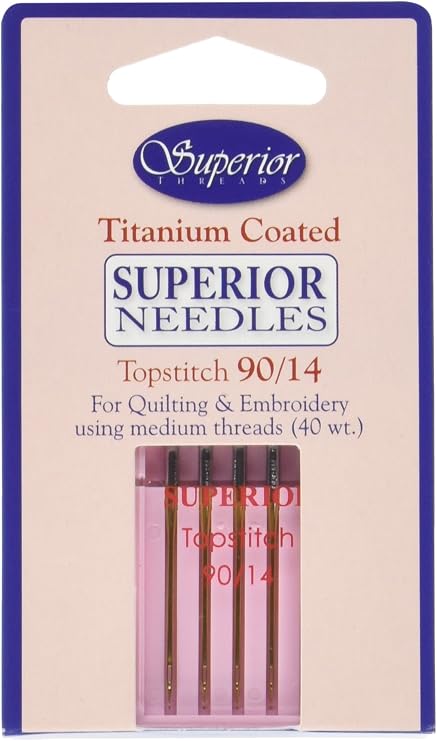 Superior Threads 1329014 5 Count Topstitch Machine Needle, 90/14"