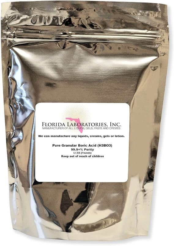 Boric Acid Granular Powder 5 Lb. Create Your own Solution