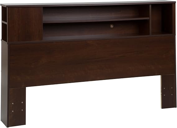 South Shore Vito Bookcase Headboard Sumptuous Cherry, Contemporary
