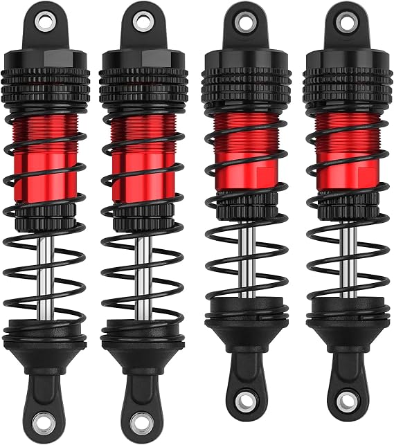 4PCS RC Oiled Shocks Absorber Set Fit for 1/12 1/14 1/16 RC Cars