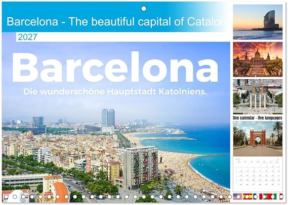 Calendar 2027 Barcelona - The beautiful capital of Catalonia